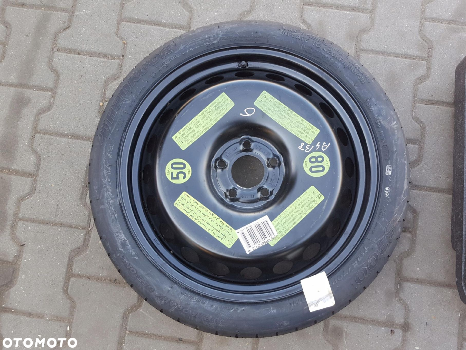 AUDI A4 B8 08-16r A5 8T KOŁO DOJAZDOWE 19 5X112 LEWAREK - 3