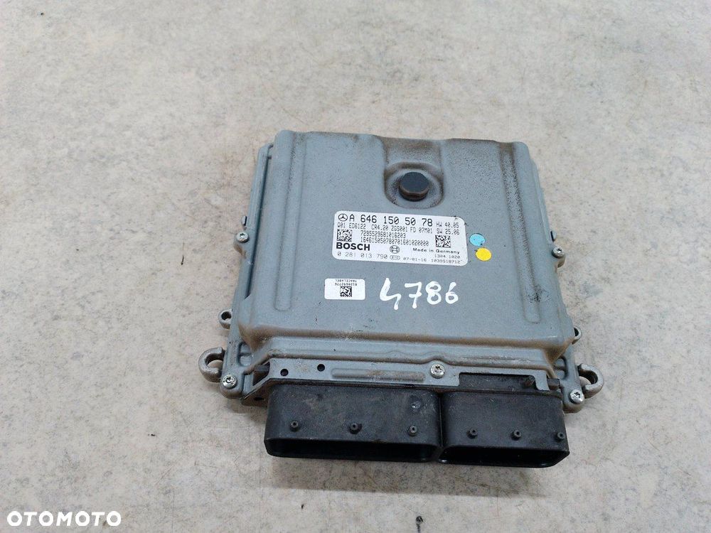 KOMPUTER, STEROWNIK MERCEDES-BENZ VITO W639 A6461505078  0281013790  BOSCH - 3