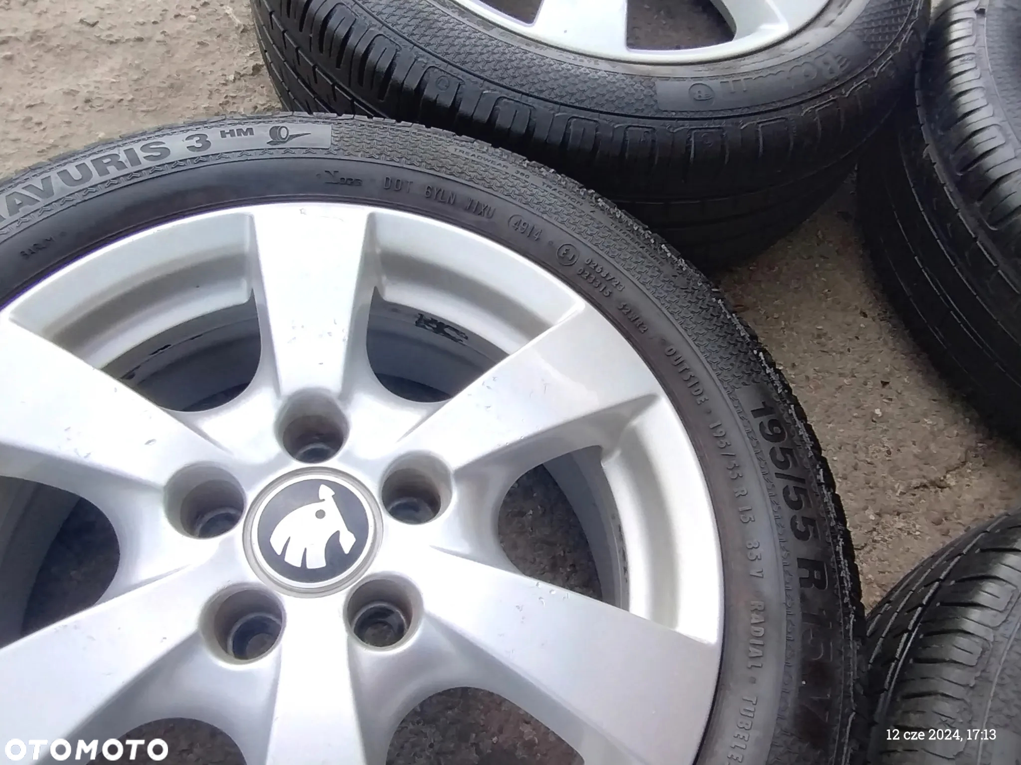 195/55R15 Opony Letnie Lato BARUM BRAVURIS 3 HM 6,5mm Legnica ALU-RAD  jak 185/60 - 9
