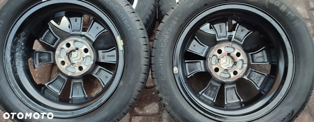 Koła Felgi Aluminiowe Oryg. Citroen C1 Peugeot 108 Toyota Aygo 15 Cali 4x100 4,5Jx15 Et35 Ø54,1mm Continental 165/60/15 2015r 5,8-6,5mm Starogard Gdański - 15