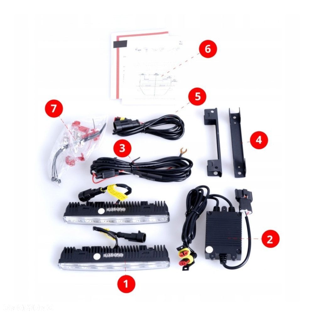 Swiatla Do Jazdy Dziennej LED Daylight Diody OSRAM kpl EinParts drl 406o - 6