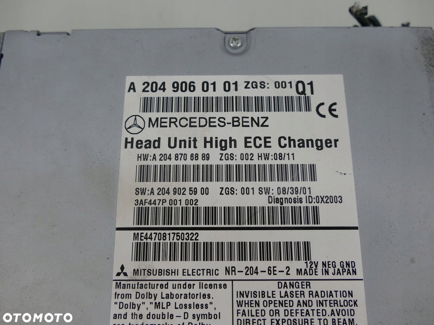 MERCEDES C W204 RADIO CD FM NAVI TEL COMAND - 5
