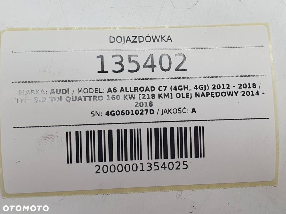 DOJAZDÓWKA AUDI A6 C7 ALLROAD 195 50 20 6.5JX20H2 ET17 4G0601027D - 8