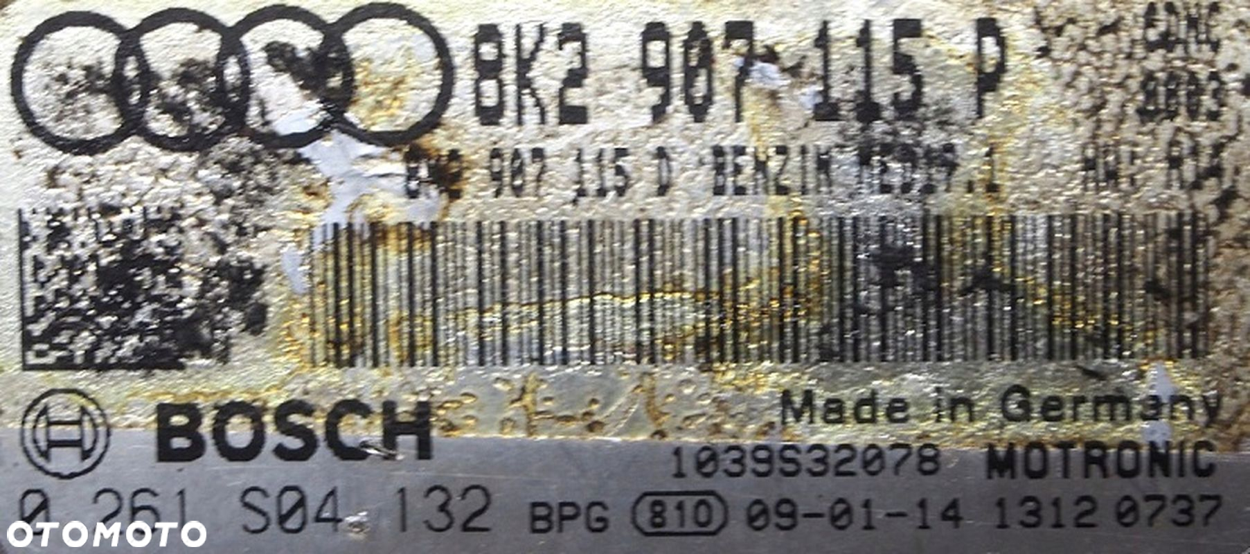 KOMPUTER STEROWNIK SILNIKA AUDI A4 B8 A5 8T 2.0 TFSI 8K2907115P 0261S04132 - 2