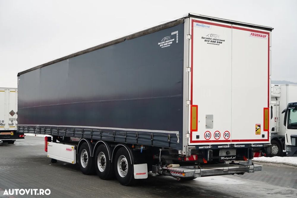 Fruehauf CORTINĂ / STANDARD / LIFT 2.000 kg / PODEA PUTERNICĂ ȘI ȘIMPĂRȚI LATERALE / CONTENIER PENTRU PALEȚI - 6