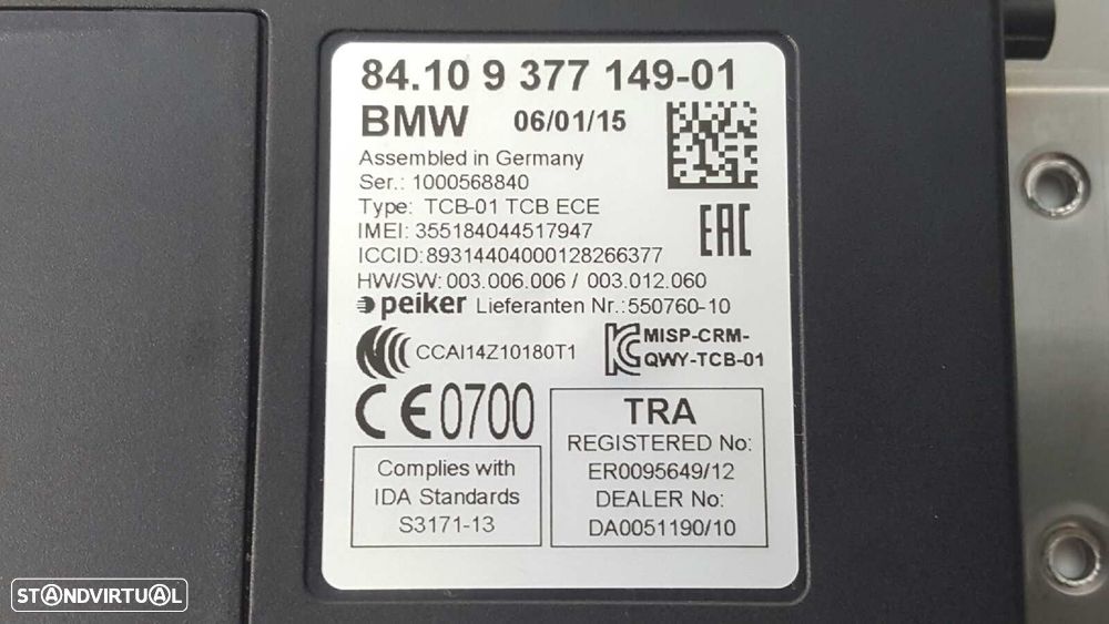 MÓDULO ELETRÓNICO BMW SERIE 1 LIM. (F20) 118D XDRIVE - 4