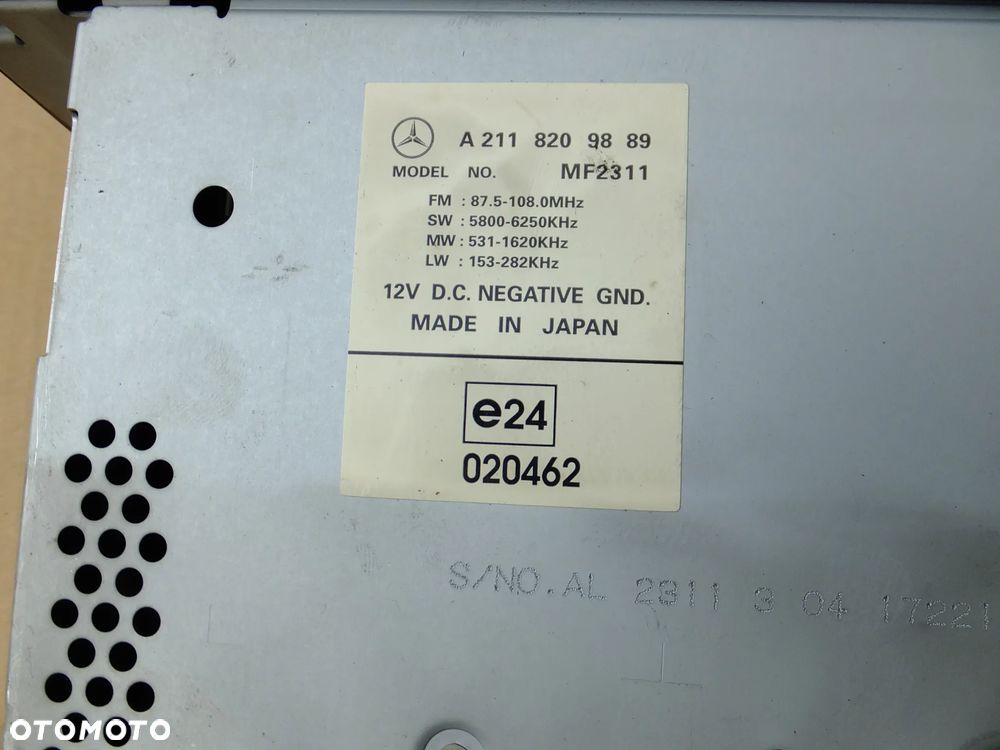 radio cd mercedes w211 A2118209889 - 2