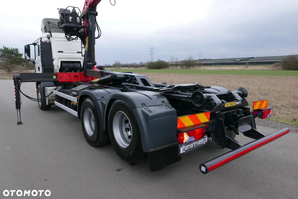 MAN MAN TGS 28.440 6X2 TGA + PALFINGER EPSILON PALIFT HAKOWIEC Z HDS Z DŹWIGIEM DO ZŁOMU KONTENERÓW ODPADÓW - 17