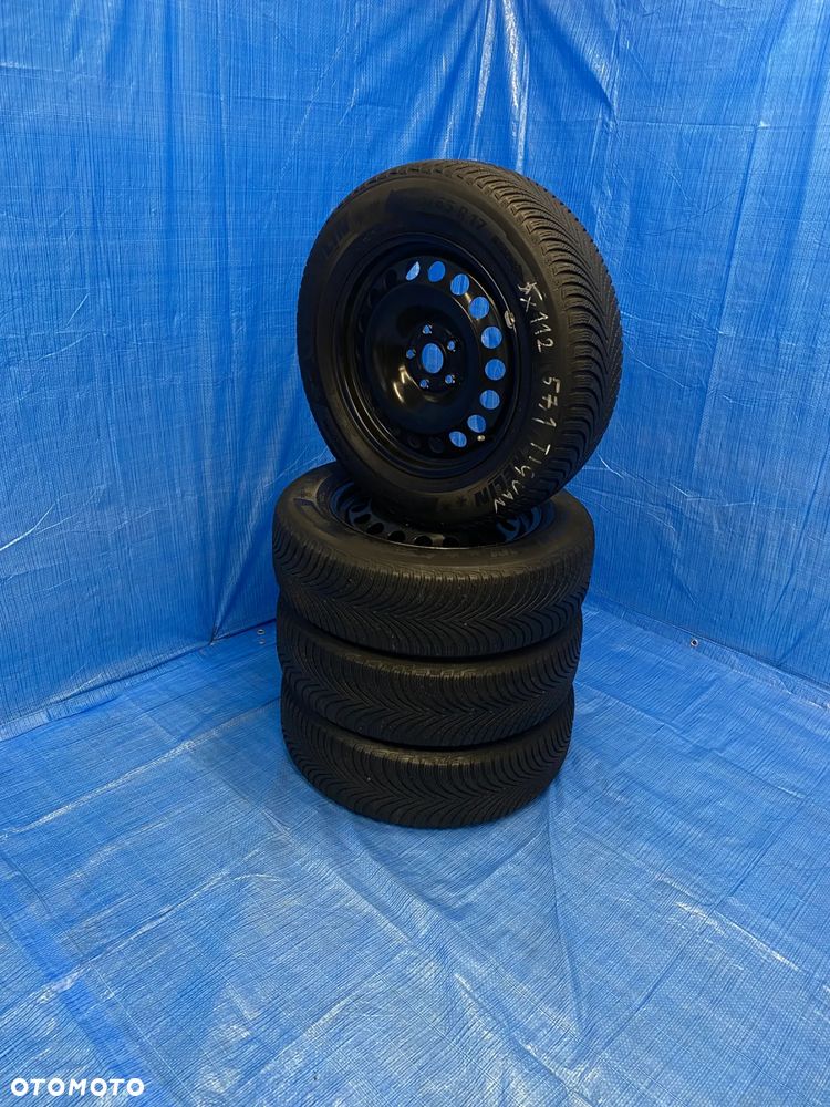 KOŁA KOŁO FELGA STALOWE 17" 5X112; 57,1mm ET38 KOMPLET  OPONY ZIMOWE MICHELIN 6,5mm VW TIGUAN ARTEON GOLF PASSAT SKODA AUDI Q3 Q5 A5 A6 A7 KODIAQ ITP. - 9