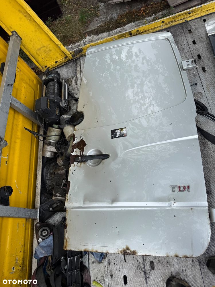 Volkswagen Crafter drzwi boczne tylnie niskie boczne prawe lewe z szybą srebrne srebrny - 13