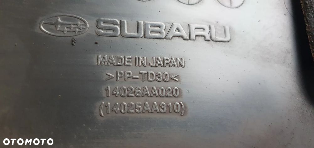 Osłona pokrywa silnika Subaru Legacy IV Lift Outback 2.0 D 14026AA020 - 6