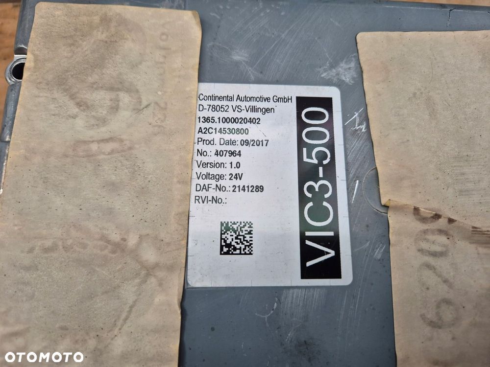 KOMPUTER STEROWNIK SILNIKA VIC STACYJKA PAKIET STARTOWY DAF XF 106 LIFT 480 - 3