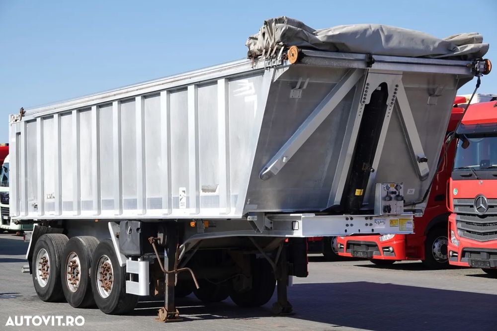 Benalu BASCULANTE ALUMINIU 28 M3 / AXIE LIFTATOR / GREUTATE 5100 KG - 1