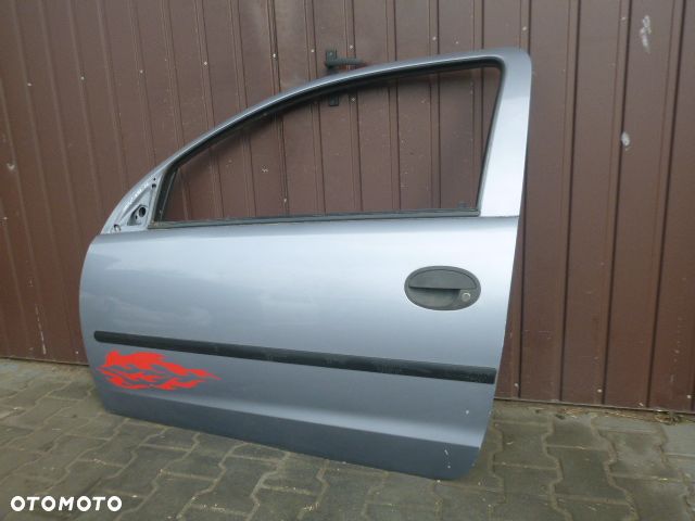 DRZWI LEWY PRZÓD LEWE PRZEDNIE KOMPLETNE OPEL CORSA C 3D Z163 - 7