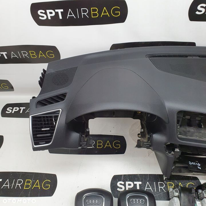 AUDI Q5 8R DESKA ROZDZIELCZA KONSOLA KOKPIT PULPIT PODUSZKI AIRBAG AIR BAG PASY KIT SET - 2