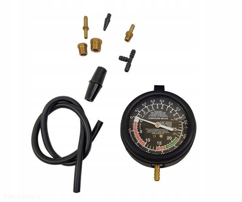 Manometr Tester Miernik Ciśnienia Olej Wąż 1.2m 140 PSI 10 Bar LT-C16 MAGMA - 9