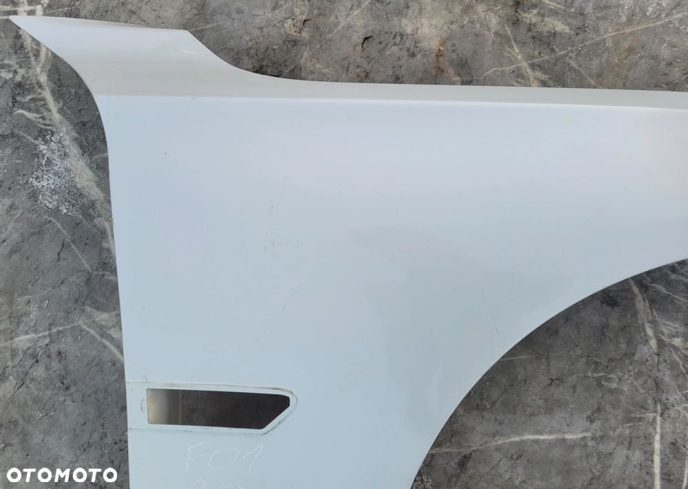 BŁOTNIK PRAWY PRZÓD PRZEDNI BMW F01 F02 F04 A96 MINERALWHITE B355 ORG LAKIER - 4