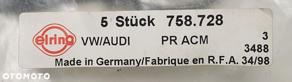 USZCZELKA POKRYWY ZAWORÓW VW GOLF III 2.0 758.728 - 5