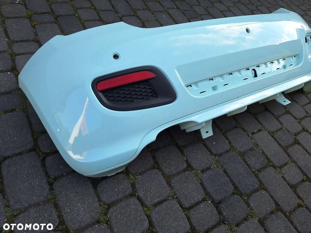 FIAT 500S 500 S SPORT 13-17 B.ŁADNY! CAŁY-NIE KLEJONY! ZDERZAK TYŁ TYLNY BEZ KRATKI KOLOR MIĘTOWY ORYG FIAT 735565271 WY - 5