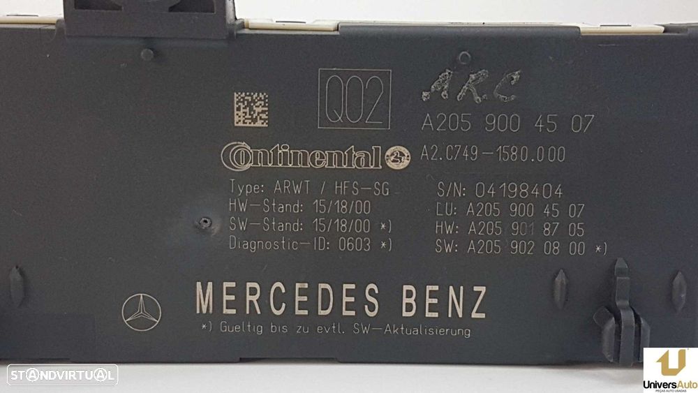MÓDULO ELETRÓNICO MERCEDES CLASE GLC COUPE (BM 253)(6.2016->) GLC 220 D 4MATIC (... - 3