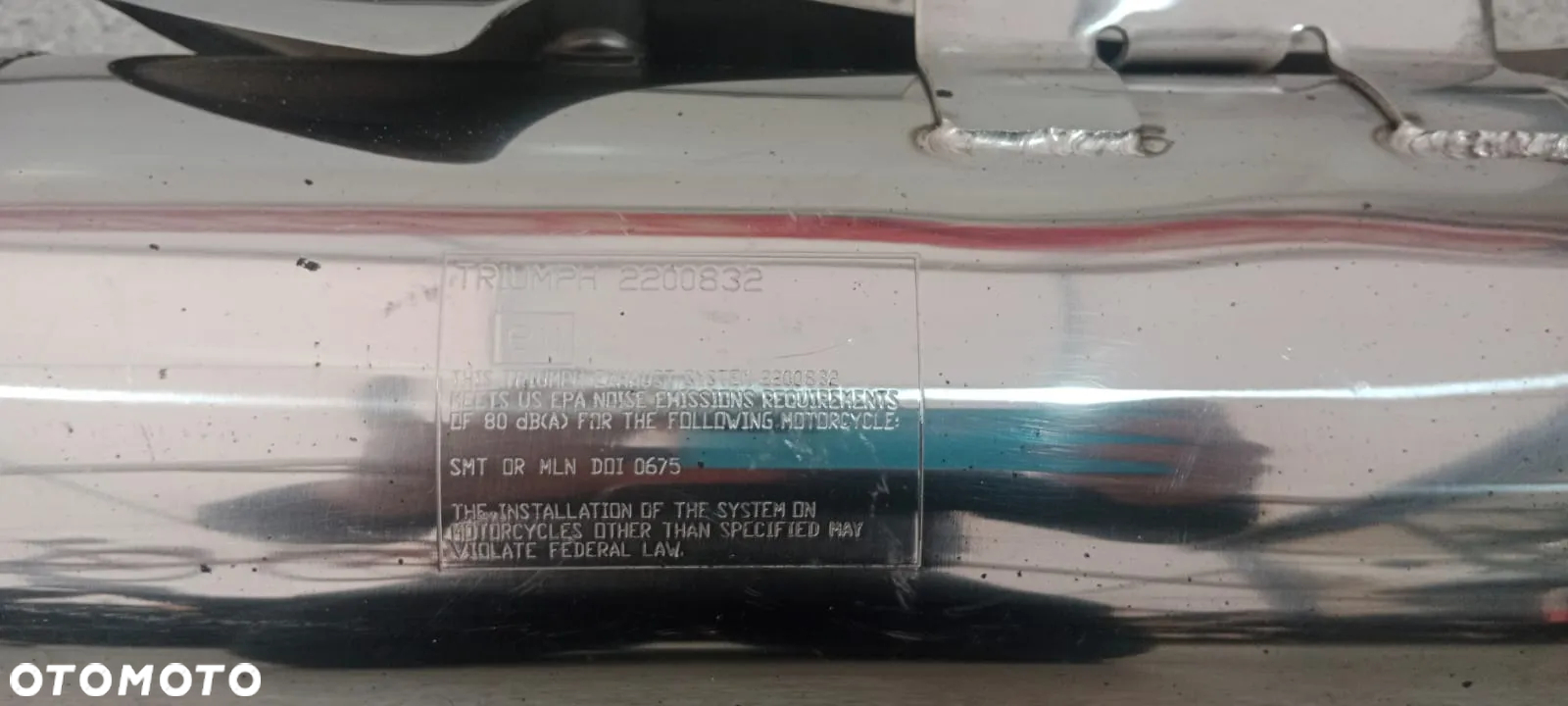 układ wydechowy tłumiki kolektor Triumph Street triple 675 (nr1186) - 8