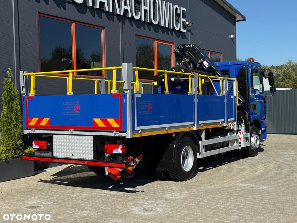 MAN TGM 15.250 skrzynia z żurawiem // E6 // Klimatyzacja / HMF 1420 K1 HDS dzwig kran crane budowlanka - 9