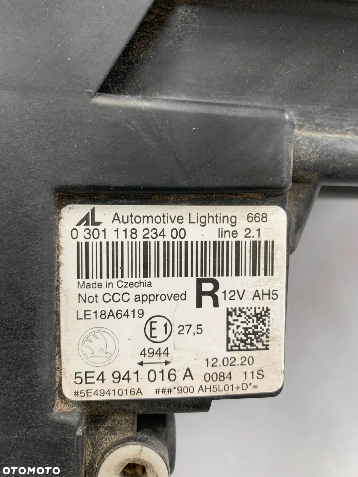Image Škoda Octavia IV 4 Světlomet pravý světlomet pravý - 5E4941016E