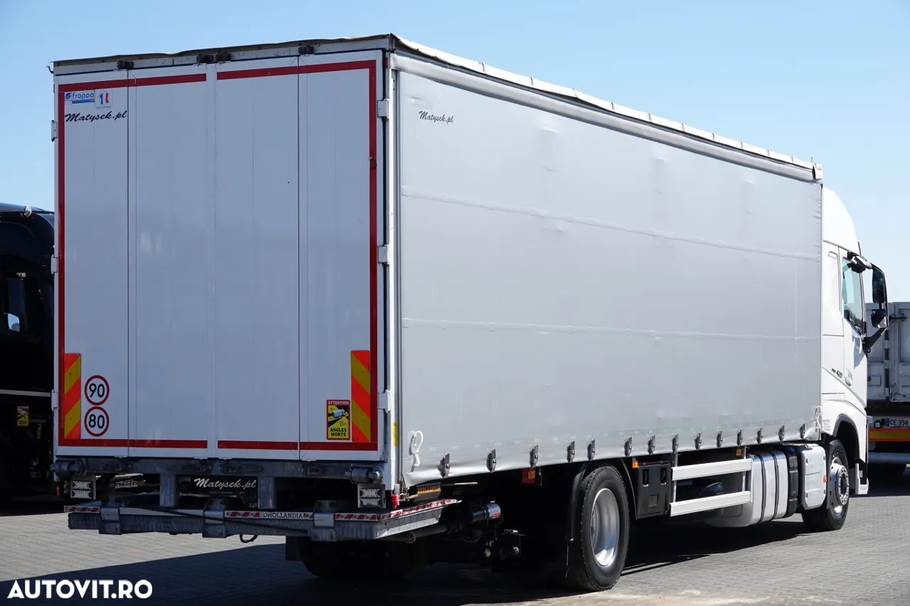 Volvo FH 420 / 4x2 / SOLÓWKA / CORTINA 9,10 M / I-PARK COOL / DHOLLANDIA ELEVATOR 2000KG / DUPA CONTRACTUL DE SERVICE - 3