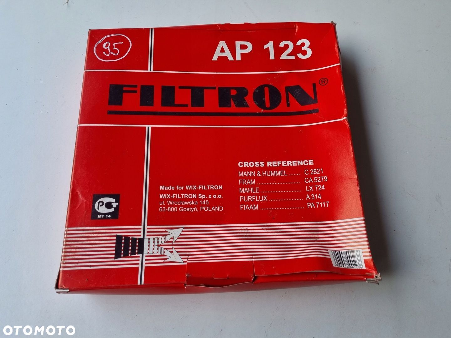 Nissan 100NX Primera P10 Sunny II III 1.4 1.6 i FILTR POWIETRZA AP123 - 1