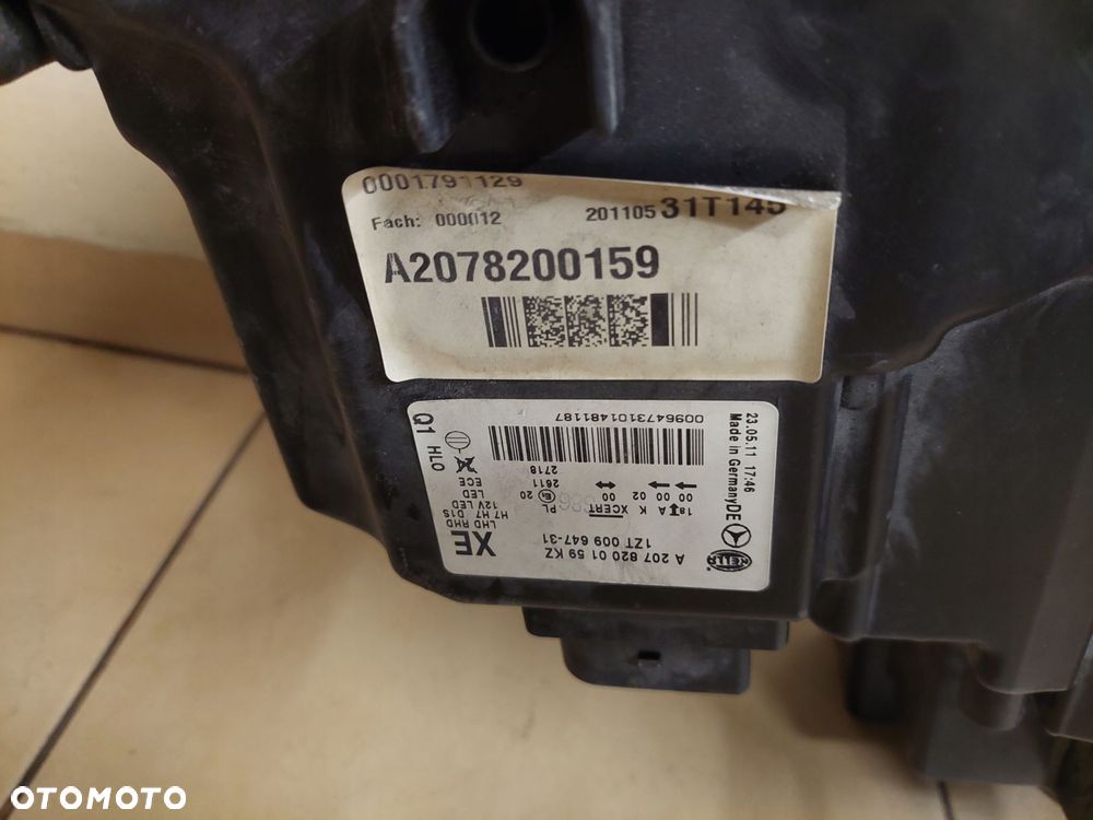 mercedes e klasa w207 coupe komplet lamp przód a2078200259k, a2078204361kz - 15