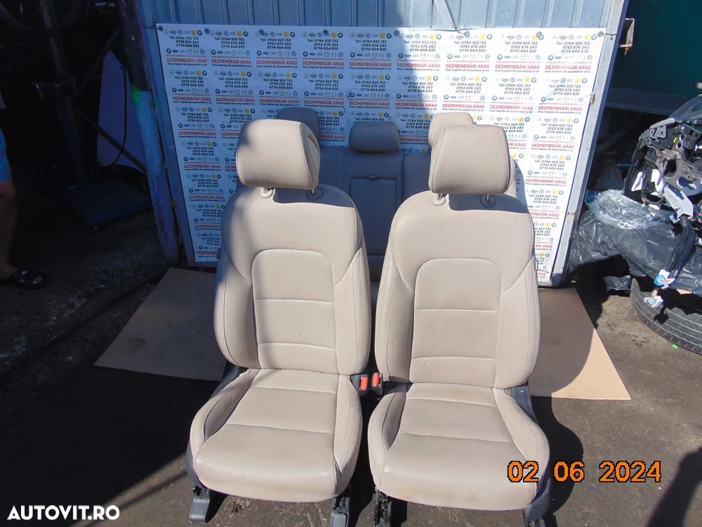 Scaune fata Hyundai Tucson 2015-2020 banchete spate scaune fata interior Tucson piele cu incalzire - 4
