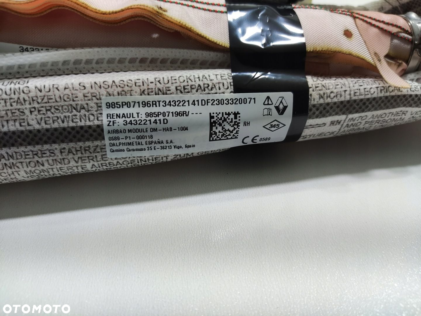 KURTYNA POWIETRZNA PRAWA AIR-BAG RENAULT AUSTRAL 2022-2025 985P07196R - 4