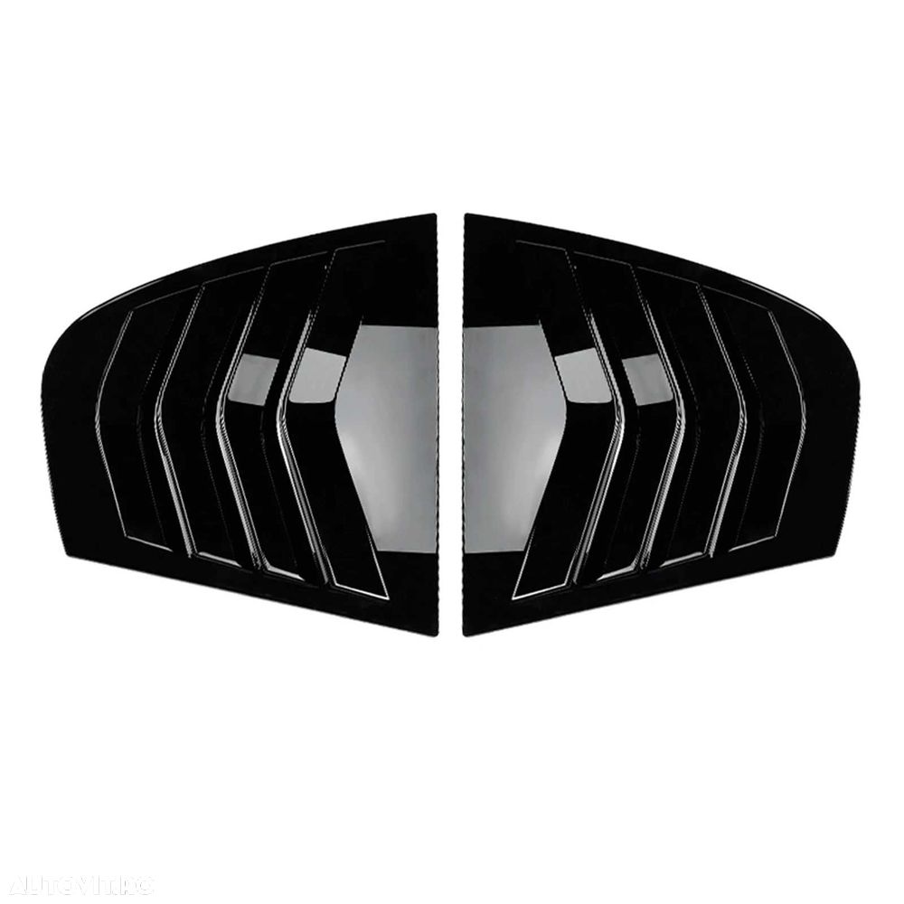 Ornamente Extensii Parasolar Geam Spate Louver BMW Seria 3 E90, Negru - 3