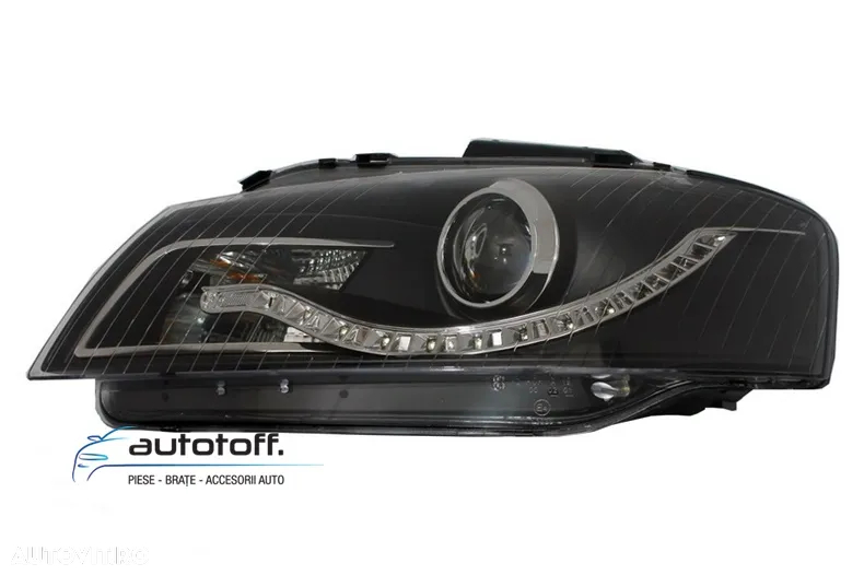 Faruri DAYLIGHT Audi A3 8P (03-08) Fundal Negru - 2