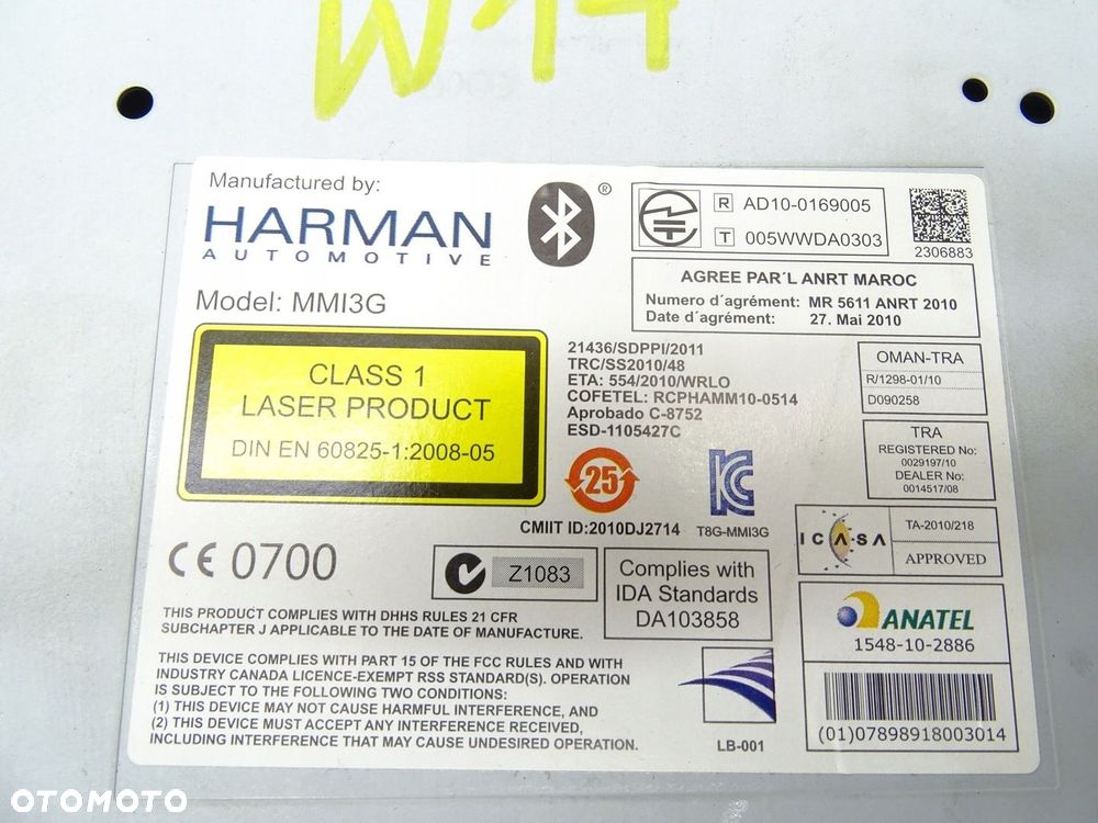 RADIO CZYTNIK NAWIGACJI KART SD MMI AUDI A4 B8 A5 8T Q5 8R2035666H - 9