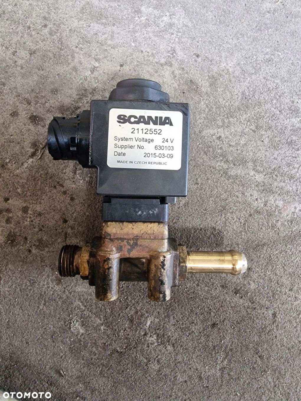Zawór Elektrozawór Podgrzewacz Wody Scania R Euro 6 2112552 - 2