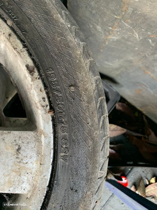 3 jantes Skoda 5x100 com pneus 195/50/R15 - 8