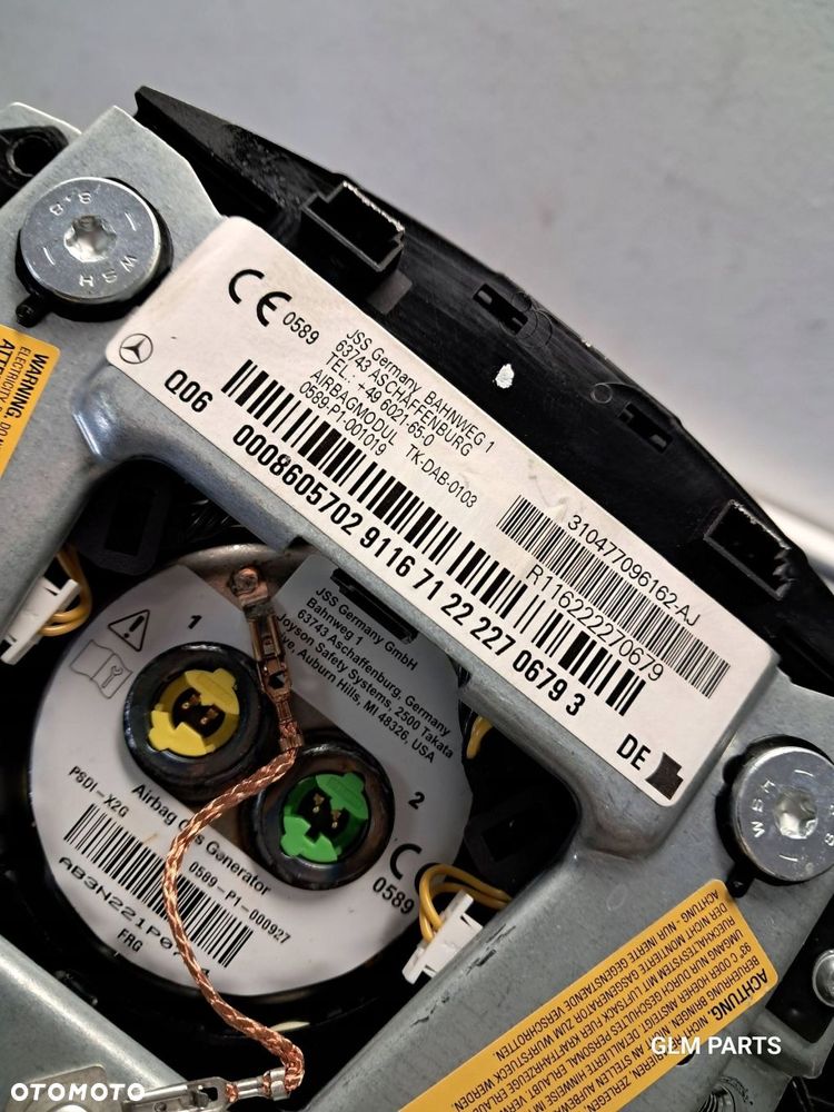 mercedes c klasa w204 sedan lift poduszki powietrzne airbag pasy komplet - 7