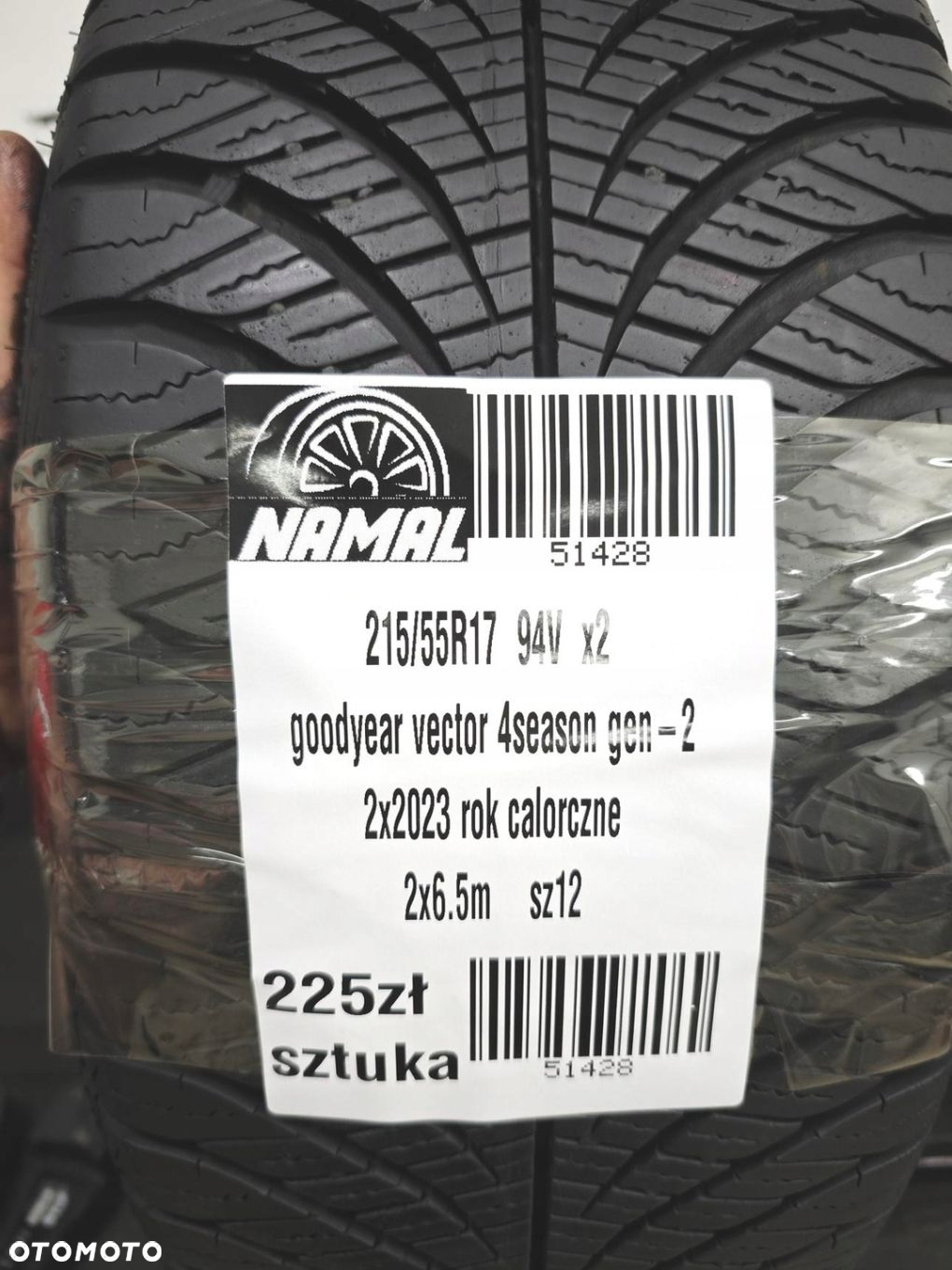 215/55r17 goodyear 2023 opony całoroczne 6,5mm 51428 - 9