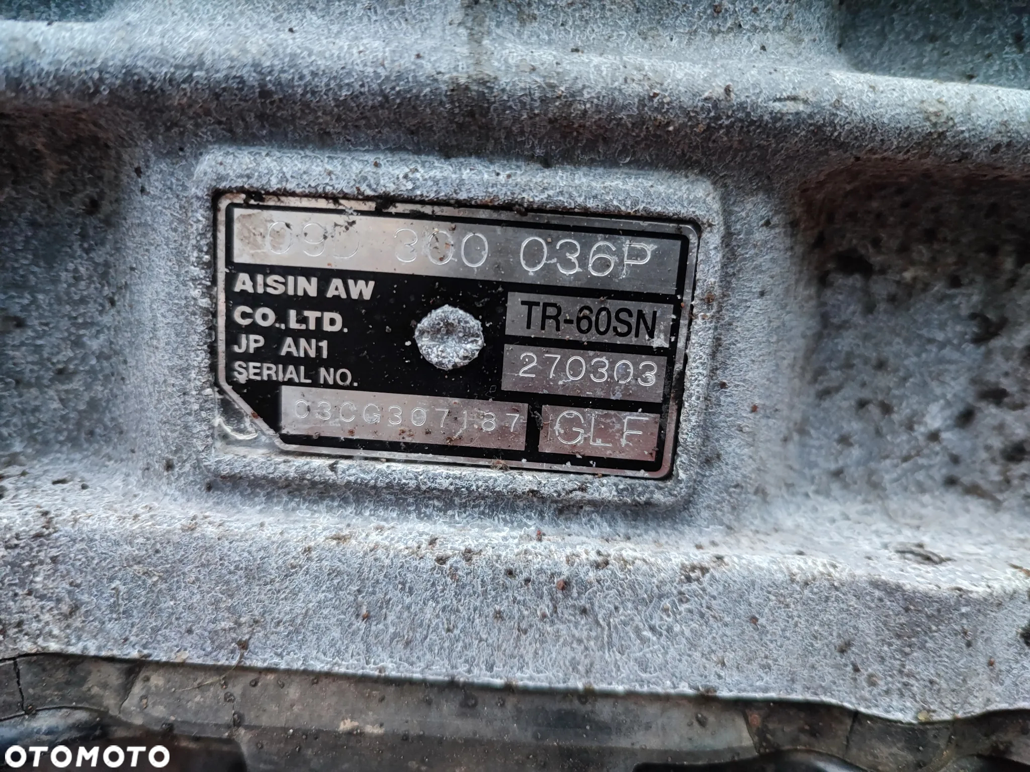 PORSCHE CAYENNE  7L ORYGINALNA SKRZYNIA BIEGÓW AUTOMAT POD SILNIK 4.5 V8 M48.00 O NR. 09D 300 036P GLF W BDB STANIE - 10