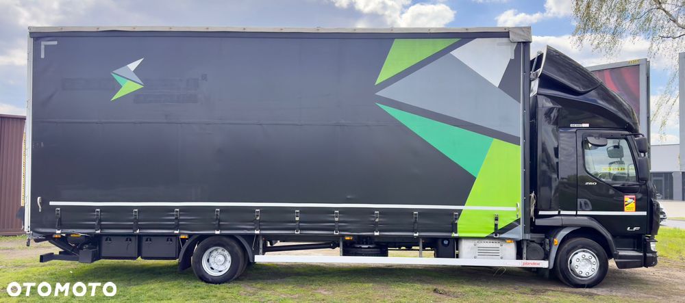 DAF LF 260 , WINDA ,18 EP, SALON PL ,Firanka obustronna + klamry, Bezwypadkowy  , Spanie z tyłu x2 , Dach otwierany , Drzwi - 6
