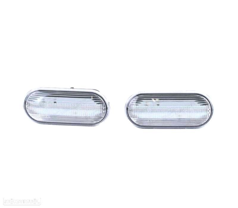 PISCAS LATERAIS LED BAR FORD SEAT VOLKSWAGEN VW CROMADO - 1