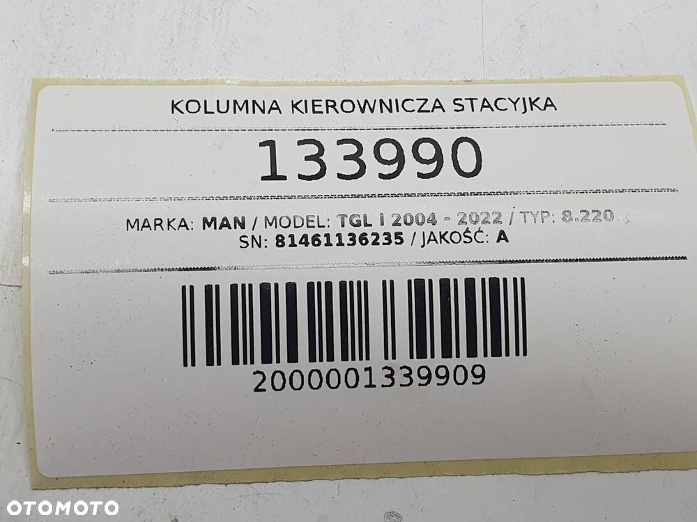 KOLUMNA KIEROWNICZA STACYJKA MAN TGL I 8.220 81461136235 - 8