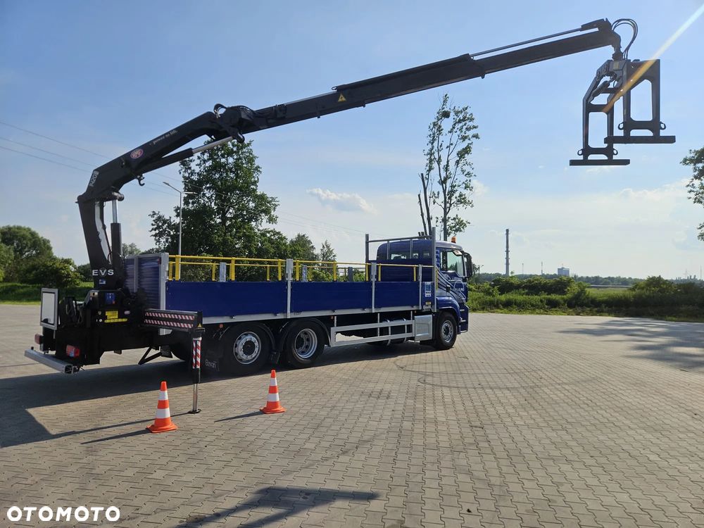 MAN TGS 26.360 6X2 E6 skrzynia + dźwig HMF1420 z pilotem - 11