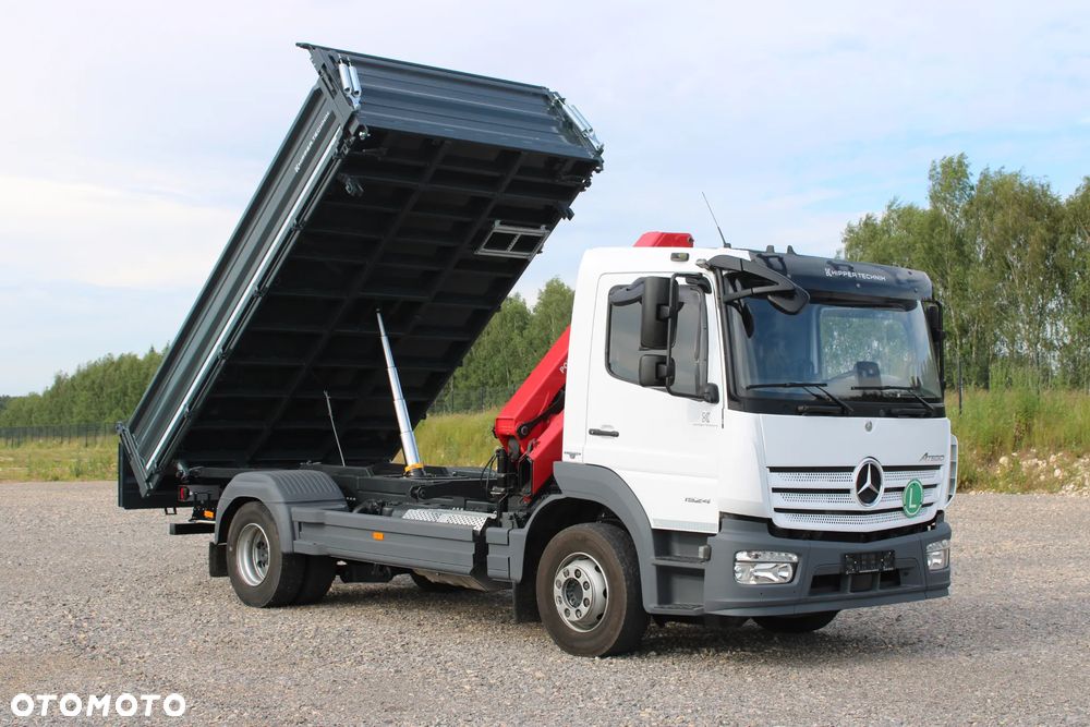 Mercedes-Benz Atego 1524 Nowy 3-stronny Wywrot Kiper Wywrotka Nowy żuraw HDS HMF 810 K2 Fassi Palfinger Hiab DN HC TGL TGM Midlum Eurocargo LF FL - 13
