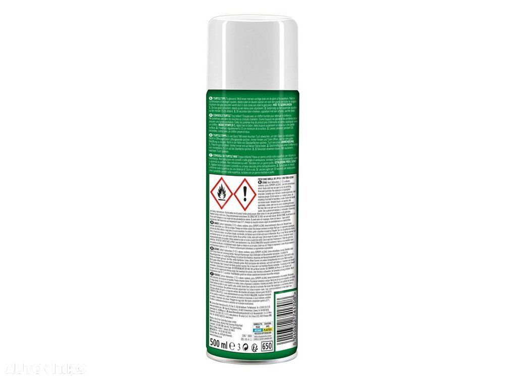 Spray curatare bord Turtle Wax Cockpit Fresh Shine Vanilla 500ml pt. elemente plastic, cu parfum de lunga durata FG7740 GL - 2