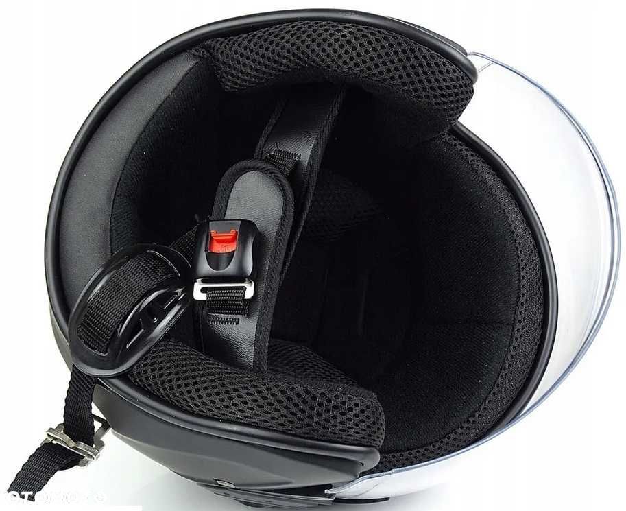 NOWY Lekki KASK Otwarty na Skuter Motor JET Czarny MAT Motocykl S-XXL - 6