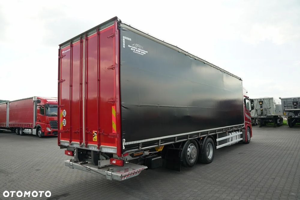 Scania R 410 / FIRANKA 9,5 M  / 6x2 / OŚ PODNOSZONA / WINDA DHOLLANDIA  / EURO 6 - 4