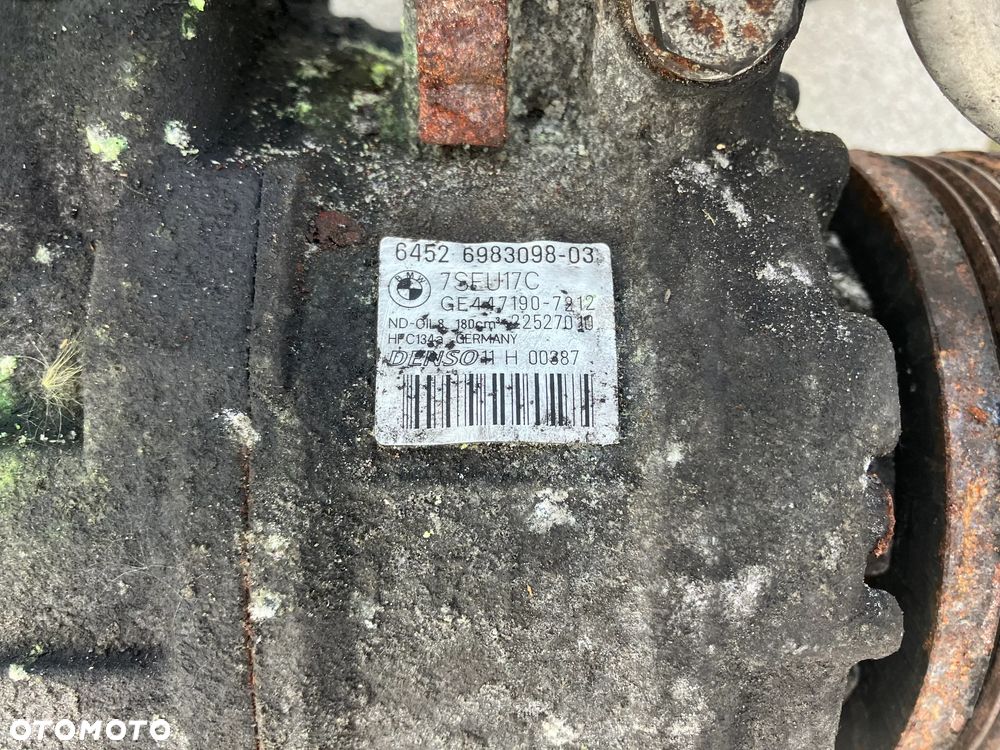 KOMPRESOR KLIMATYZACJI BMW E60 E61 M57N 3.0D 2.5D SPRĘŻARKA KLIMY 6983098 - 2