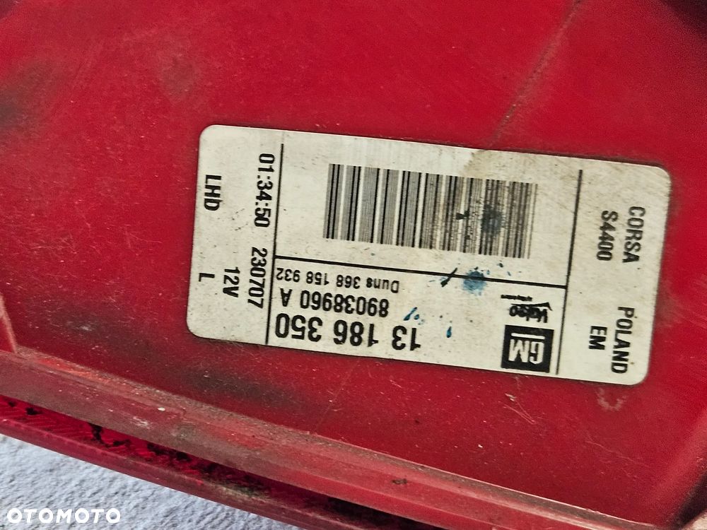 Opel Corsa D  lampa tył tylna prawa lewa  3D - 5